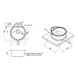 Мойка на кухню металлическая круглая Q-TAP 500мм x 440мм микротекстура 0.8мм с сифоном QT4450MICDEC08 2 из 7