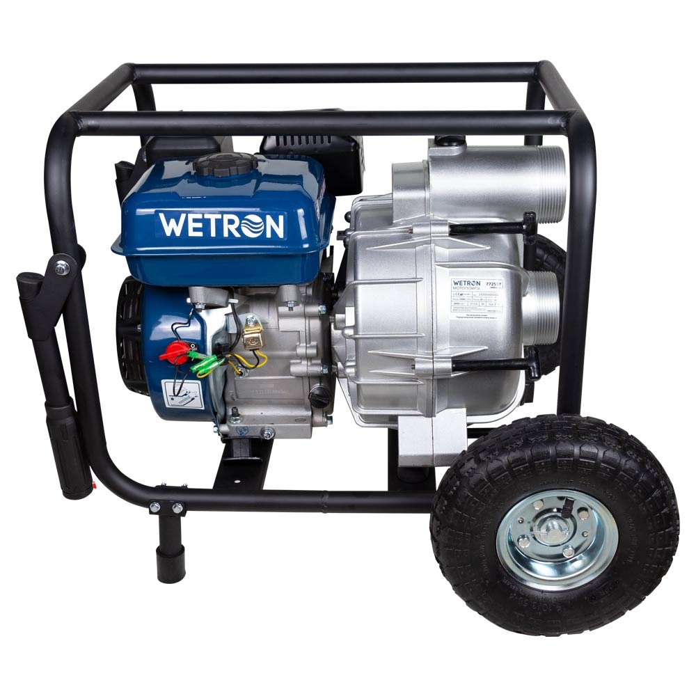 Мотопомпа WETRON для брудної води WM80W 60м³/ч Hmax 26м бензинова 772557