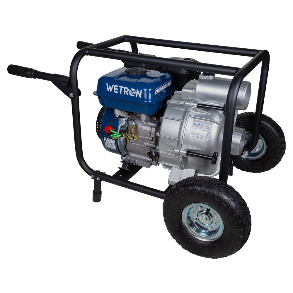 Мотопомпа WETRON для брудної води WM80W 60м³/ч Hmax 26м бензинова 772557
