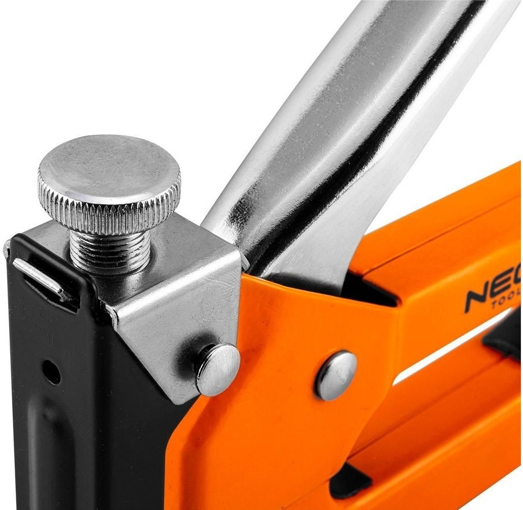 Степлер Neo Tools 3в1,4-14мм,тип скоб G,L,E,регулировка забивания скобы