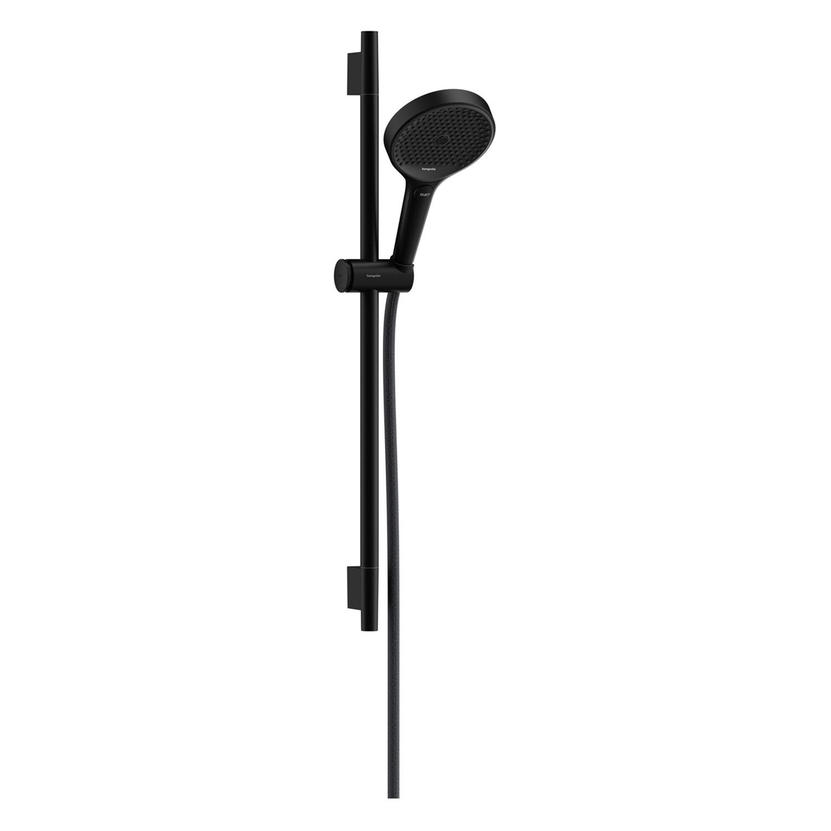 Душевой набор HANSGROHE Rainfinity с ручной лейкой, шлангом и стойкой 720мм черный 28745670
