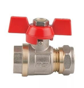 Кран шаровой обжимной WEG 1/2" вн-обжим 16мм PN10бар SQ-1001723