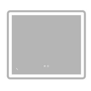 Зеркало в ванную ZERIX Mirra 70x80см c подсветкой сенсорное включение антизапотевание прямоугольное ZX6057