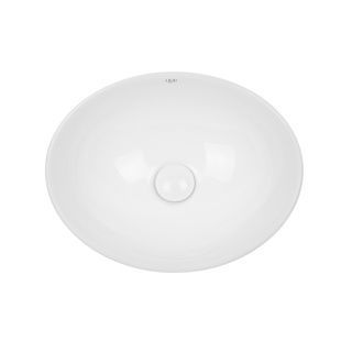 Умывальник накладной Q-TAP Dove 410x335x150мм овальный белый QT06113078W