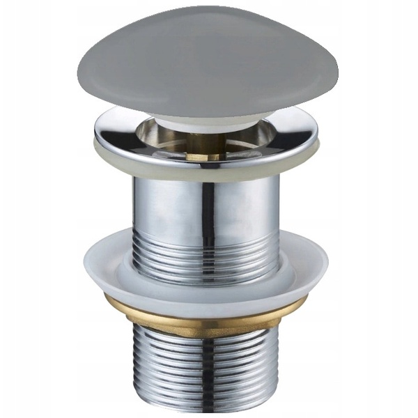 Донный клапан Click-Clack для раковины MEXEN 65мм без перелива керамический 1 1/4" матовый серый MEX-79910-61