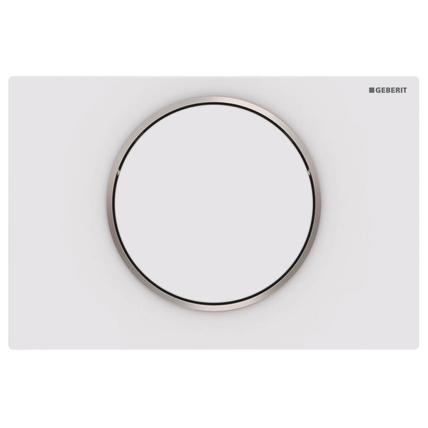 Кнопка слива для инсталляции GEBERIT SIGMA10 пластиковая одинарная матовая белая 115.758.KL.1
