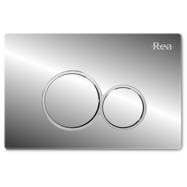 Кнопка слива для инсталляции REA E CHROME пластиковая двойная глянцевая хром REA-E5698