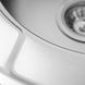 Мийка для кухні із нержавіючої сталі кругла PLATINUM 450 САТИН 450x450x170мм матова 0.6мм із сифоном PLS-A19723 4 з 5