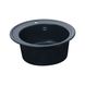 Мийка для кухні гранітна кругла PLATINUM 510 YARA 510x510x180мм без сифону чорна PLS-A27507 4 з 5