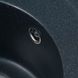 Мийка для кухні гранітна кругла PLATINUM 510 YARA 510x510x180мм без сифону чорна PLS-A27507 5 з 5