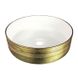 Раковина чаша накладная на столешницу в ванную 360мм x 360мм VOLLE золотой круглая 13-40-222G 1 из 2
