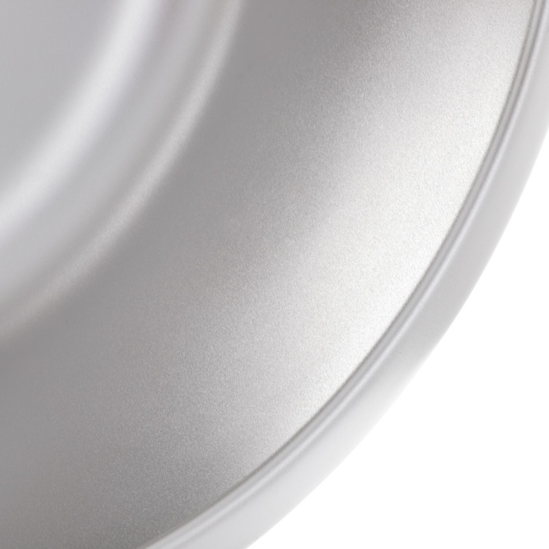 Мийка для кухні із нержавіючої сталі кругла HAIBA Satin 440x440x180мм матова 0.8мм із сифоном HB0527