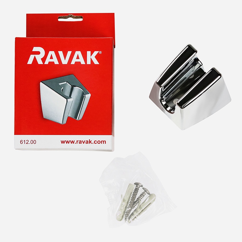 Тримач для ручної душової лійки RAVAK пластиковий хром X07P345