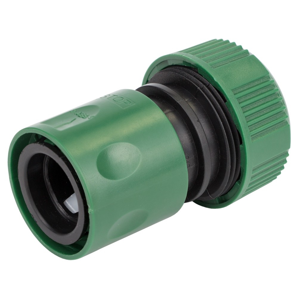 Коннектор 1/2" быстросъемный аквастоп для шланга для полива 3/4" (ABS) GRAD (5016125)