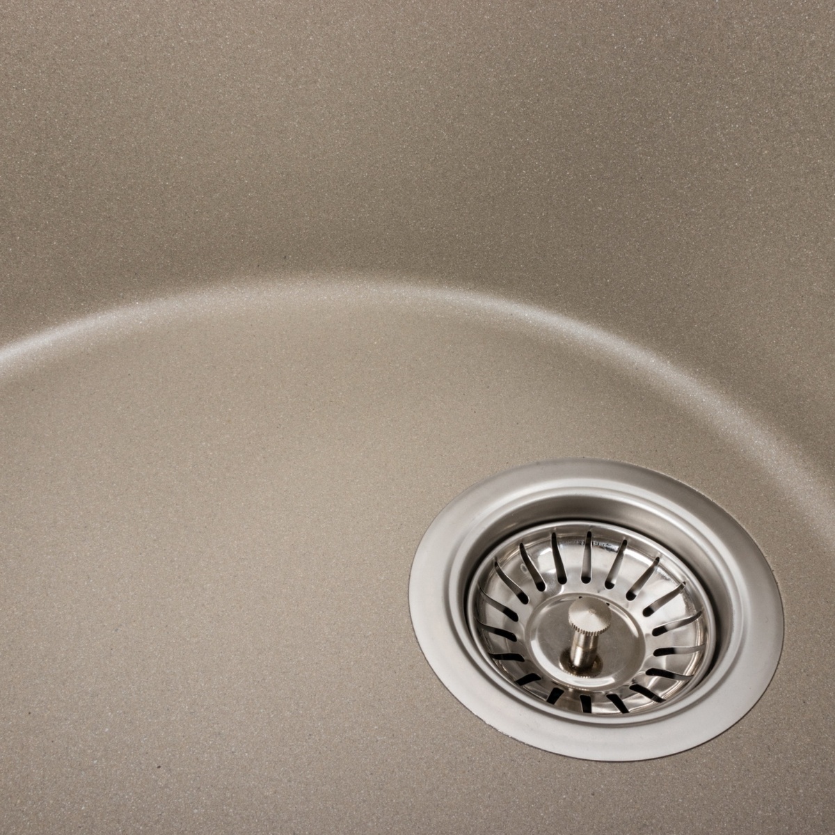 Мийка для кухні гранітна овальна PLATINUM 5847 ONYX 575x465x185мм із сифоном бежева PLS-A39617