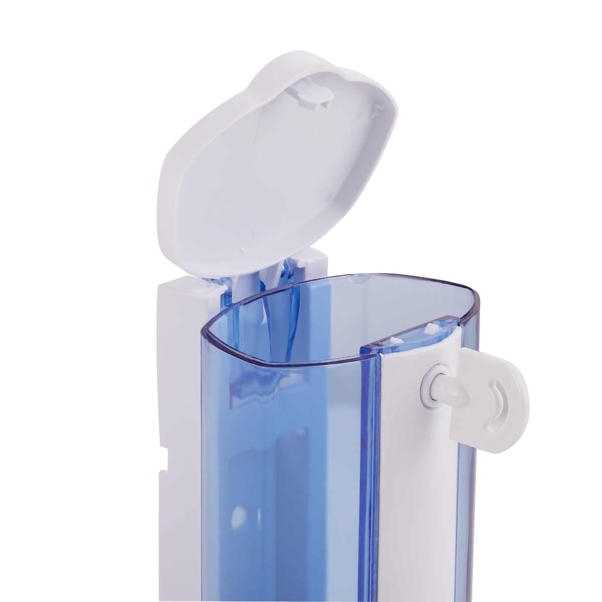 Диспенсер для жидкого мыла LIDZ 120 белый/синий пластик 380мл нажимной LIDZPLA1200101