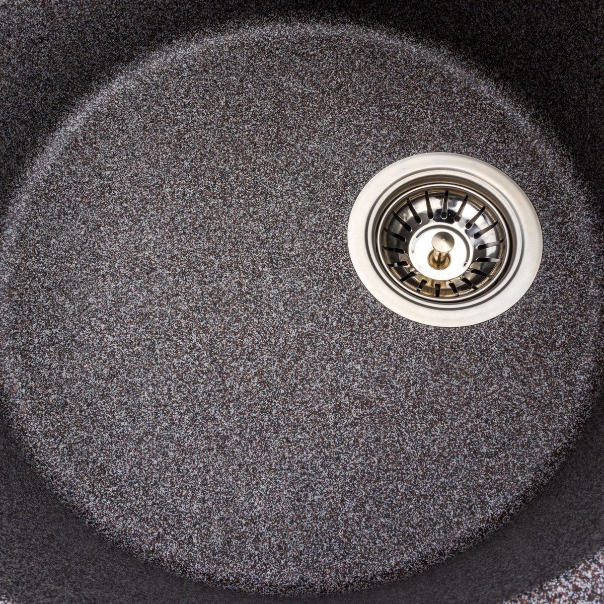 Мийка для кухні гранітна овальна PLATINUM 5847 ONYX 575x465x185мм із сифоном коричнева PLS-A38317