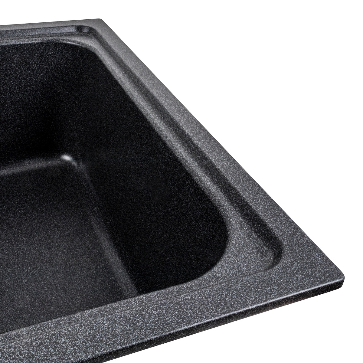 Мийка для кухні гранітна прямокутна PLATINUM 7950 Equatoria 785x498x200мм без сифону на дві чаші сіра PLS-A40867