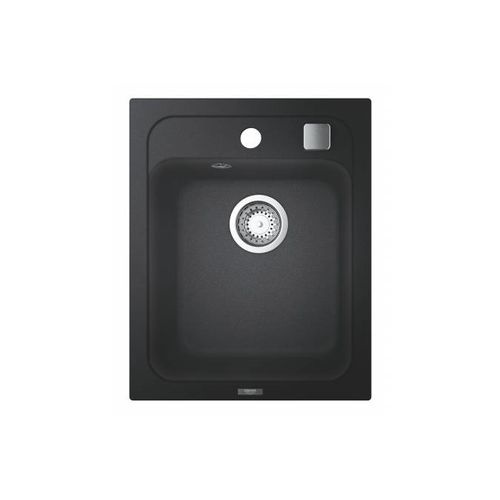 Раковина на кухню композитная прямоугольная GROHE K700 Contemporary 400мм x 500мм черный с сифоном в комплекте 31650AP040536000