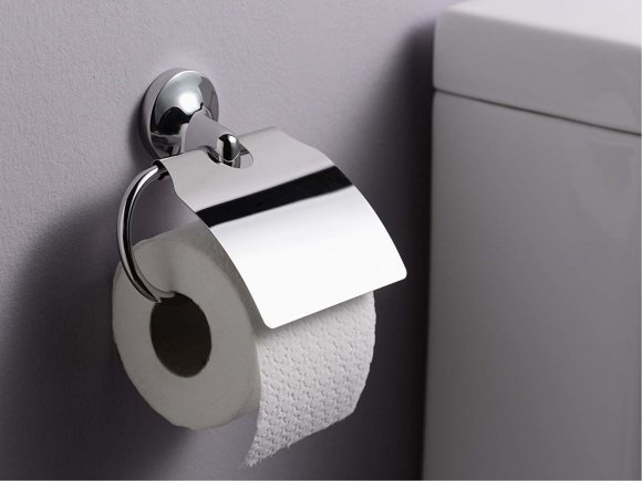 Держатель для туалетной бумаги с крышкой HACEKA Aspen хром металл 1121568