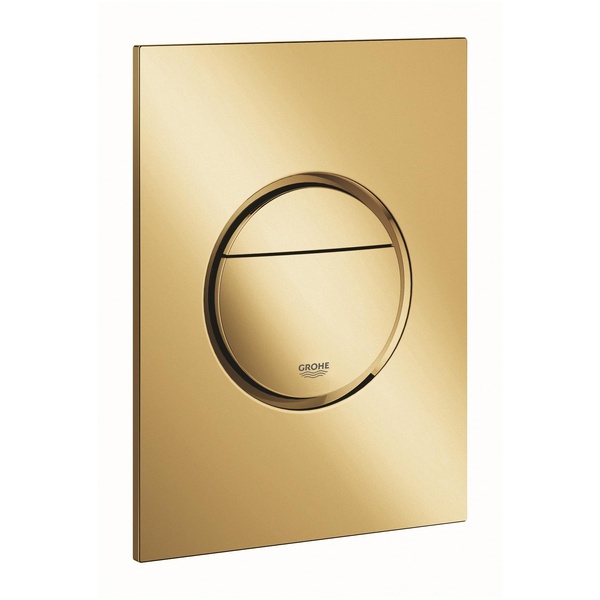 Кнопка зливу для інсталяції GROHE Nova Cosmopolitan S пластикова пневматична подвійна глянцева золота 37601GL0