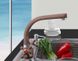 Cмеситель кухонный двухрычажный FRAP F5408-22 коричневый силумин 1034141 3 из 3