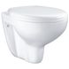 Унітаз підвісний безобідковий білий GROHE Bau Ceramic із сидінням з мікроліфтом 39427000_39493000 1 з 8