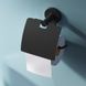Держатель для туалетной бумаги с крышкой AM.PM X-Joy округлый металлический черный A85A341422 8 из 8