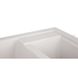 Раковина на кухню из искусственного камня прямоугольная LIDZ WHI-01 495мм x 610мм белый на полторы чаши без сифона LIDZWHI01615500200 6 из 7