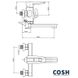 Cмеситель в ванную одноручный с длинным изливом COSH 09 хром силумин COSHCRMS09005BN 2 из 2
