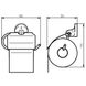 Підставка для туалетного паперу із кришкою HACEKA Aspen хром метал 1121568 2 з 3